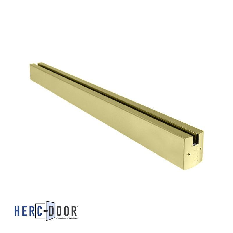 2-1/2" Low Profile Square Door Rail Without Lock - 35-3/4" Length