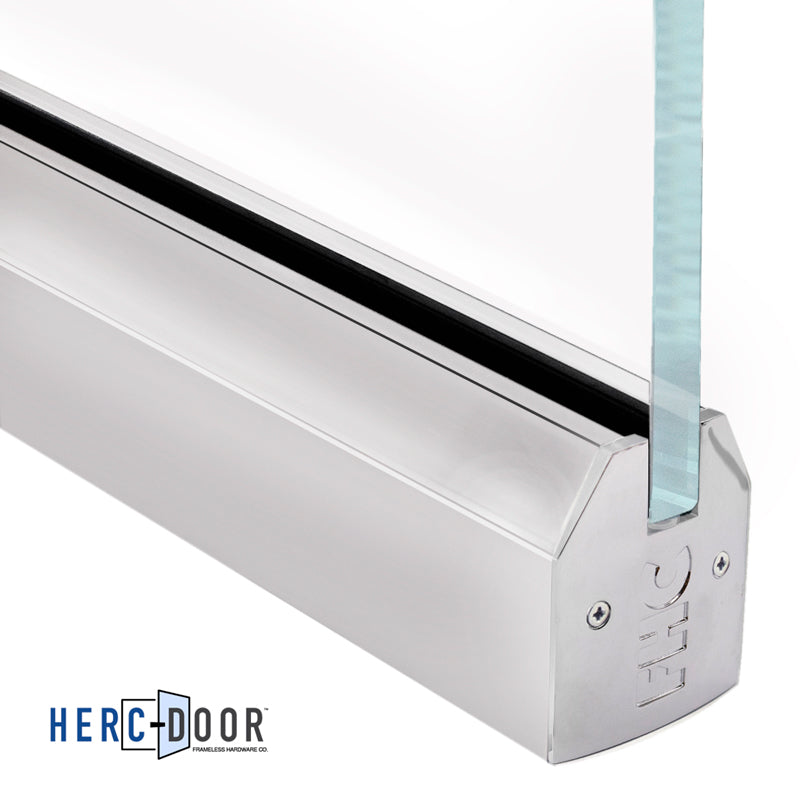 2-1/2" Low Profile Tapered Door Rail Without Lock - 35-3/4" Length