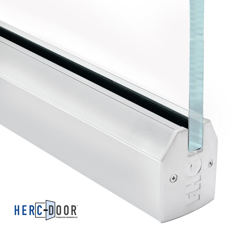 2-1/2" Low Profile Tapered Door Rail Without Lock - 35-3/4" Length