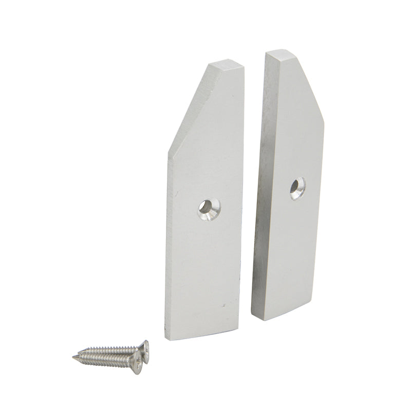 2-1/2" Split End Cap For Low Profile Tapered Door Rail