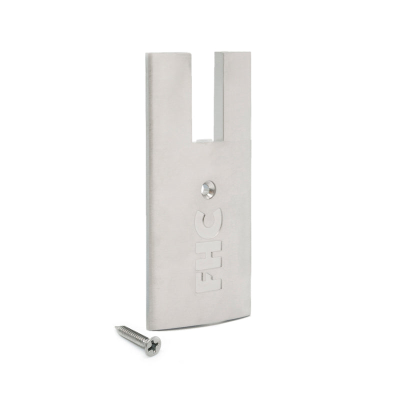 4" Square Door Rail End Cap