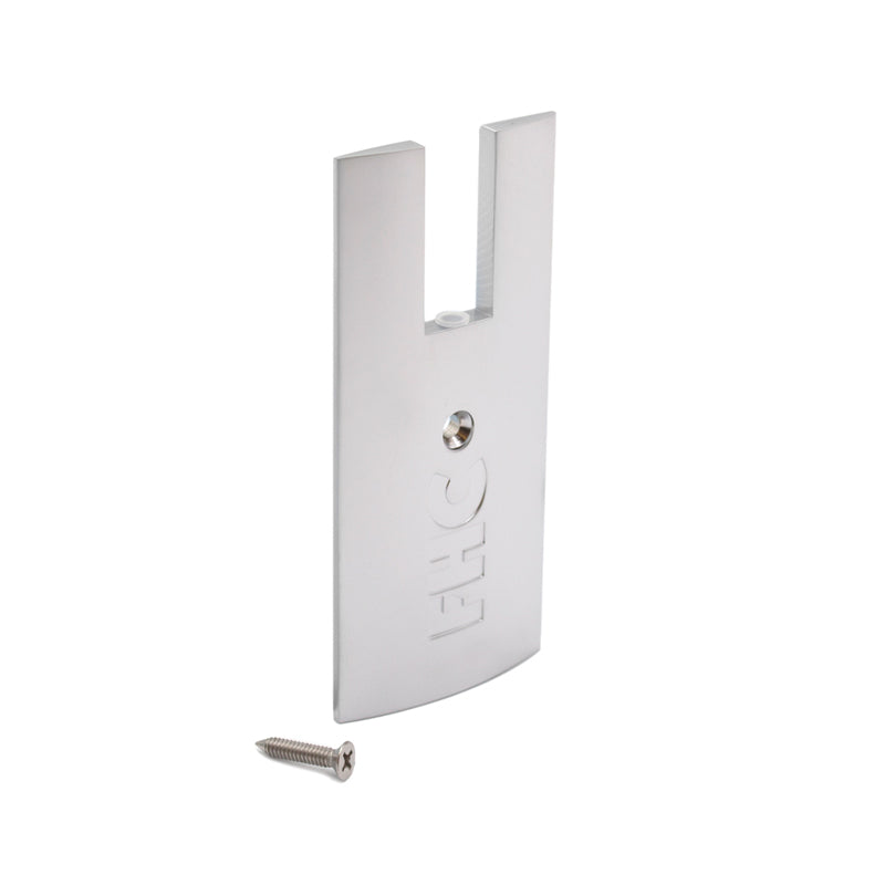 4" Square Door Rail End Cap
