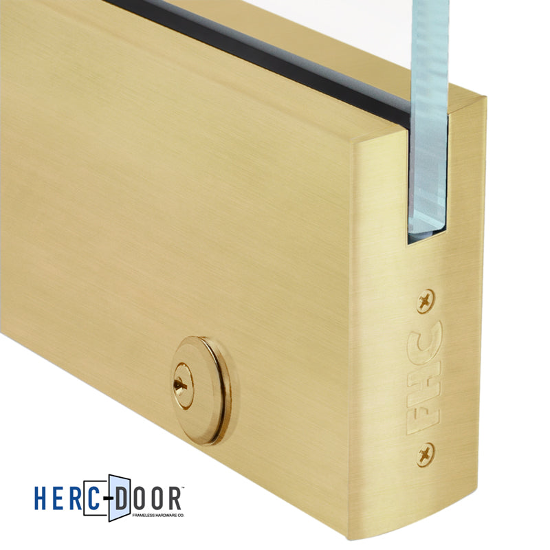 6" Square Door Rail 35-3/4" With Lock