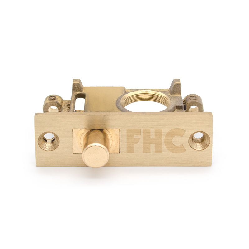 Extended Door Rail Floor Lock 1-1/16" Throw With Mounting Screws