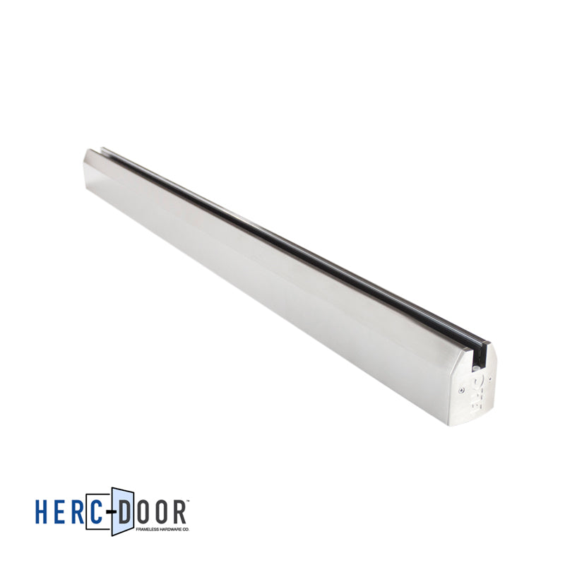 2-1/2" Low Profile Tapered Door Rail Without Lock - 35-3/4" Length