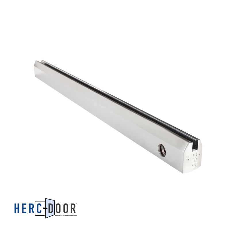 2-1/2" Low Profile Tapered Door Rail With Lock - 35-3/4" Length