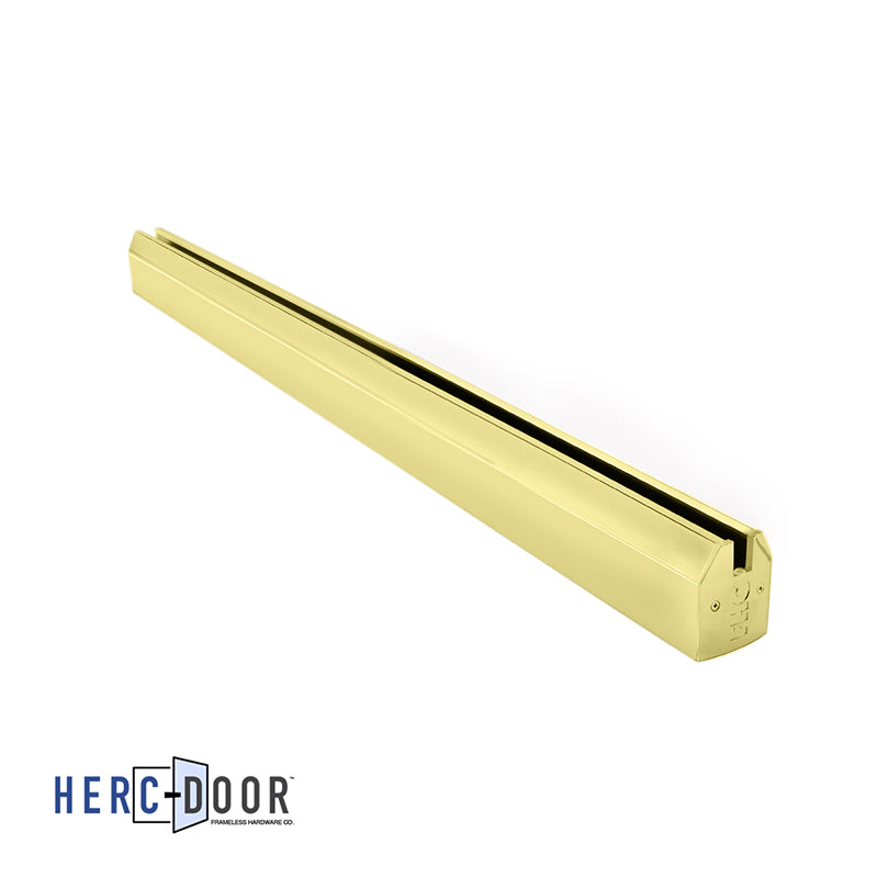 2-1/2" Low Profile Tapered Door Rail Without Lock - 35-3/4" Length