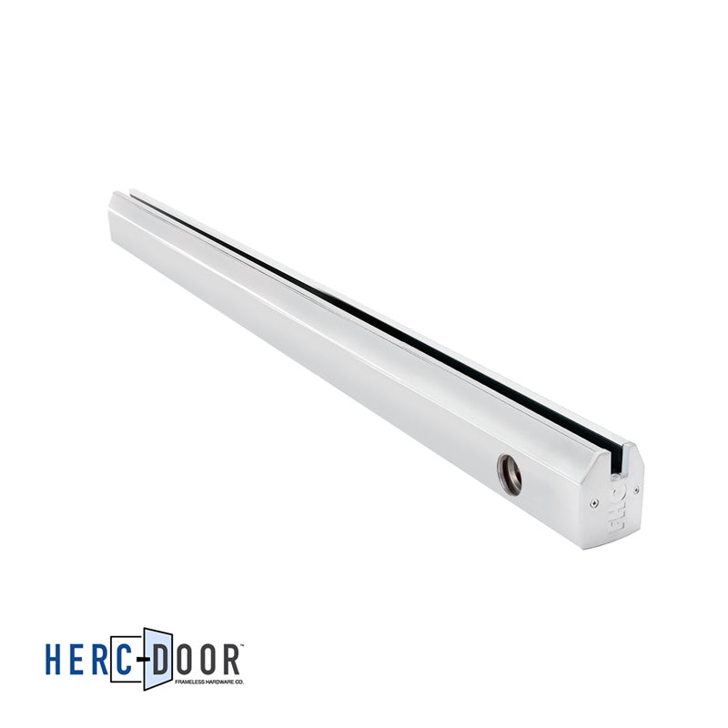 2-1/2" Low Profile Tapered Door Rail With Lock - 35-3/4" Length