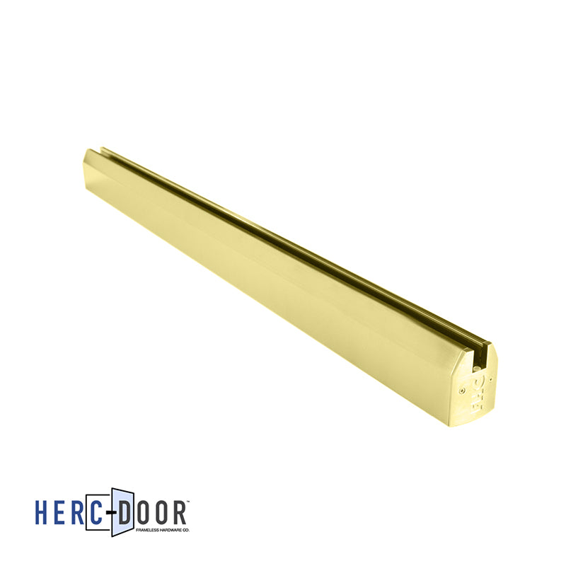 2-1/2" Low Profile Tapered Door Rail Without Lock - 35-3/4" Length