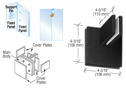 CRL Patch Connector with Support Fin Bracket