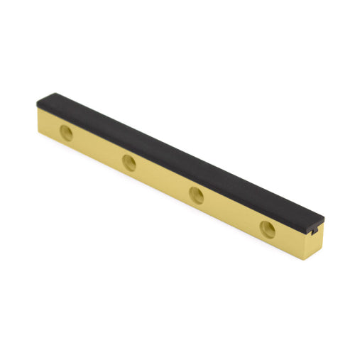 FHC Double Door Stop Header Mount - Polished Brass