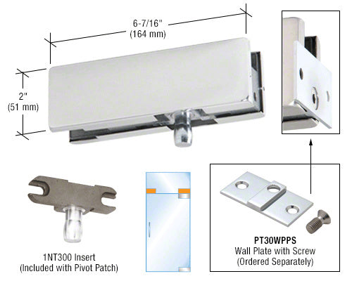 DORMAKABA® Wall Mounted Transom Patch Fitting With Pivot