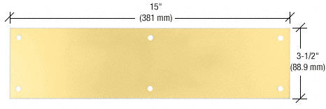 CRL 3-1/2" x 15" Push Plate