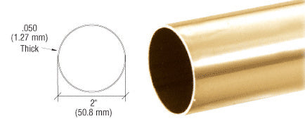 CRL 2" Diameter Round .050" Tubing - 236"