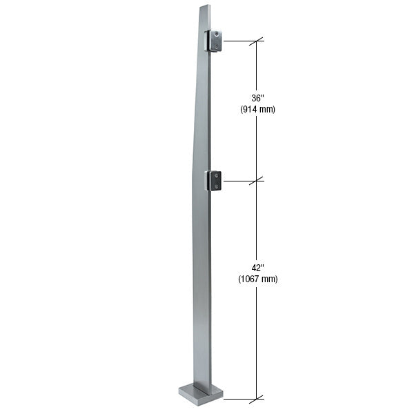 CRL 84" Klarity Brushed Stainless Steel Center Post