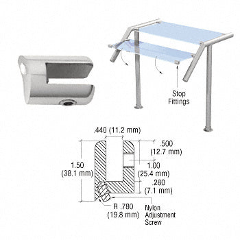 CRL Glass Stop Fitting