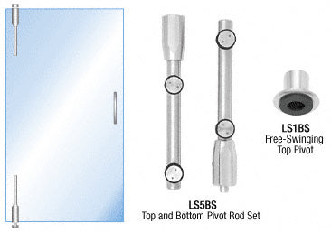 CRL 316 Laguna Series Pivot Door for Use With Free-Swinging Doors