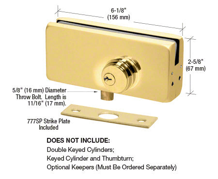 CRL AMR215 Series Patch Lock