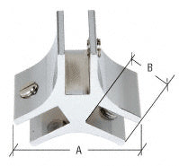 CRL 3-Way 120 Degree Standard Connector for 3/8" Glass