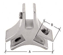 CRL 3-Way 120 Degree Deluxe Glass Furniture Connector for 3/4" Glass