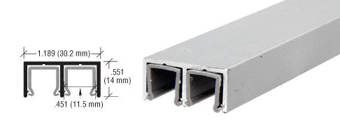 CRL Aluminum Plastic Lined Double Upper Channel