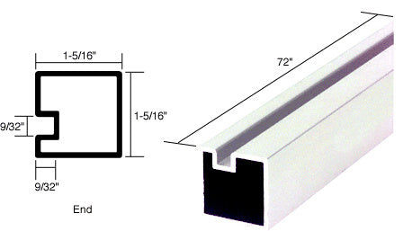 CRL 72" End Post Extrusion