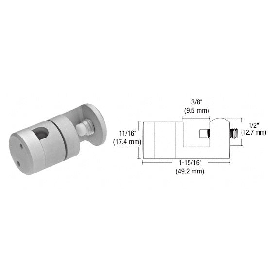 CRL Satin Chrome Vertical Support
