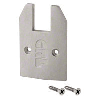 CRL Anodized Low Profile Tapered End Cap With Screws