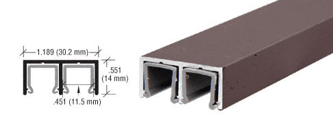CRL Aluminum Plastic Lined Double Upper Channel