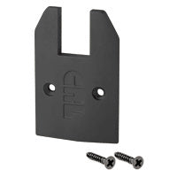 CRL Anodized Low Profile Tapered End Cap With Screws