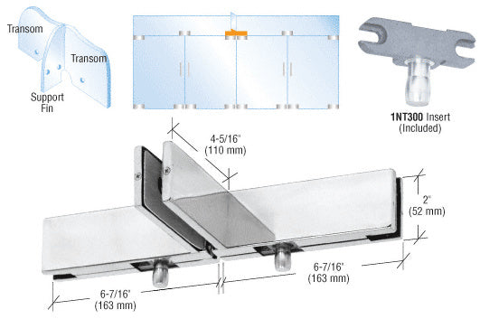 CRL Double Transom Patch With Fin and Two 1NT300