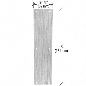 CRL Push Plate 3-1/2" x 15"