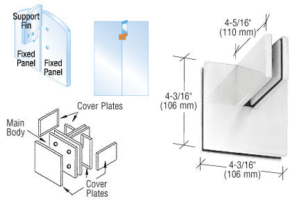 CRL Patch Connector with Support Fin Bracket
