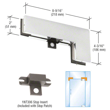 DORMAKABA® Sidelite Mounted Transom Patch Fitting