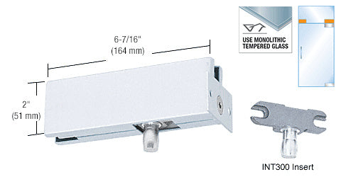 CRL Wall Mounted Transom Patch With 1NT300 Insert