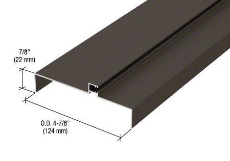 CRL 487 Office Front™ Transom Frame Head Insert for 2" Face Trim - 24'2"