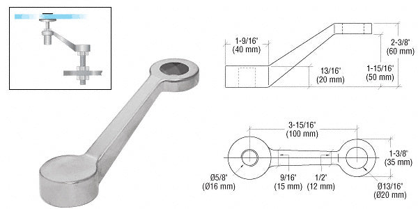 CRL Regular Duty Single Arm Spider Fitting Column Mount