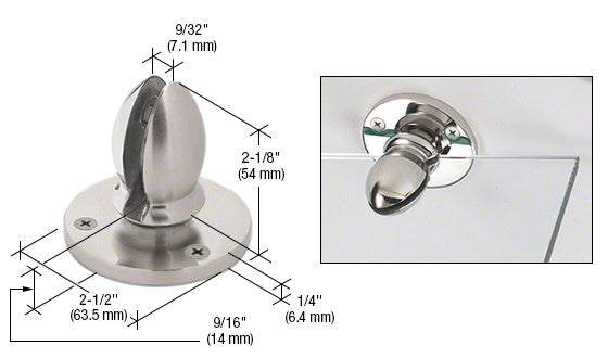 CRL 316 1/4" Vertical Panel Clamp