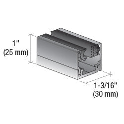 CRL Fallbrook 3m Fixed Frame Profile for Floor, Wall and Ceiling