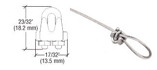 CRL Cable Loop Securing Clamp for Cable Display System