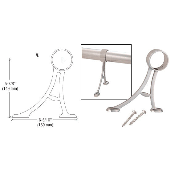 CRL Floor Mount Foot Railing