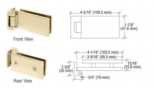 CRL Free Swinging Offset Pivot Hinge