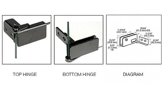 CRL Surface Mount Glass Door Hinge