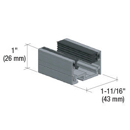 CRL Fallbrook 3m XL Series Floor/Wall Channel Door Frame Set