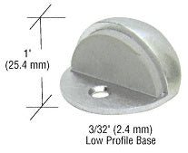 CRL Floor Mounted Low Profile 3/32" Base Dome Stop