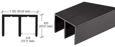 CRL Extra Depth Aluminum Upper Channel
