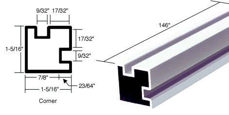 CRL 146" Corner Post Extrusion
