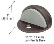 CRL Floor Mounted Low Profile 3/32" Base Dome Stop