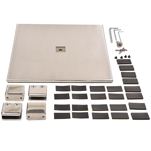 CRL Stainless Free Standing Post Base - Center Base