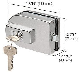 CRL PTH Series Glass Mounted Patch Lock